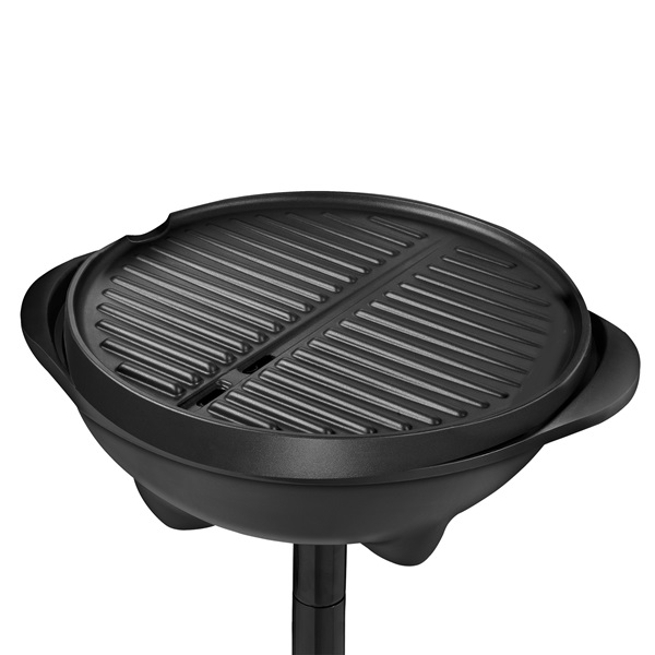 IndoorOutdoor 15+ Serving Round Base Electric Grill with Temperature